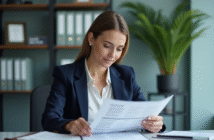 Conformité RGPD : Comment évaluer la conformité ? Femme professionnelle vérifiant une checklist GDPR au bureau