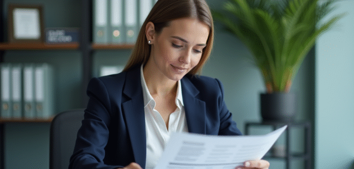 Conformité RGPD : Comment évaluer la conformité ? Femme professionnelle vérifiant une checklist GDPR au bureau